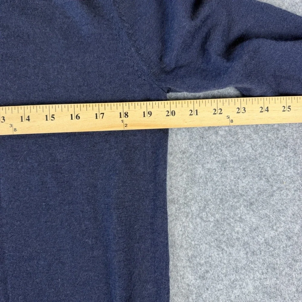 Banana Republic Merino Wool Sweater Navy Blue Crew Neck Men's Size M